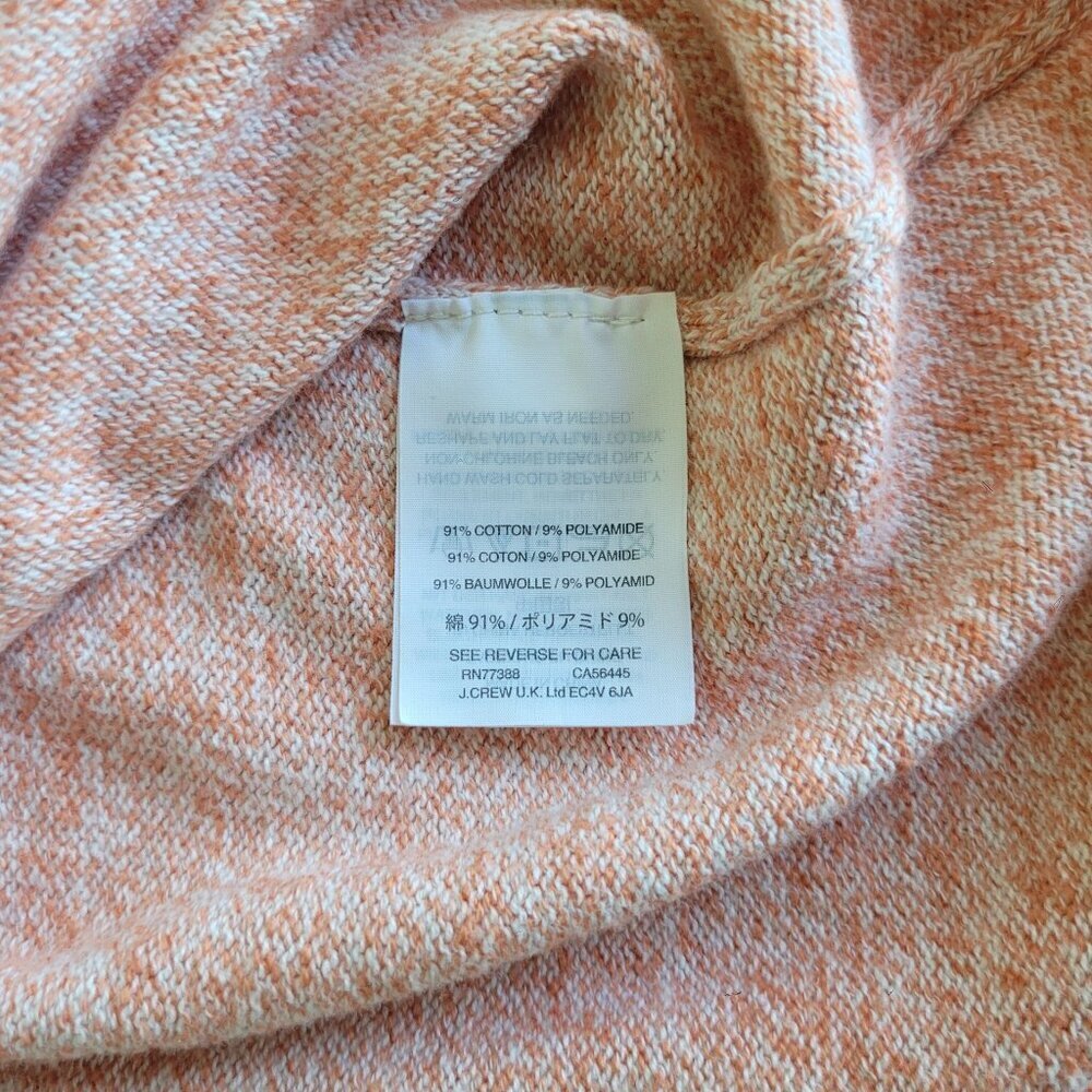 Madewell Peachy Pink Flutter Sleeve Sweater Tee Soft Easy Boxy Medium Womens - Picture 8 of 13